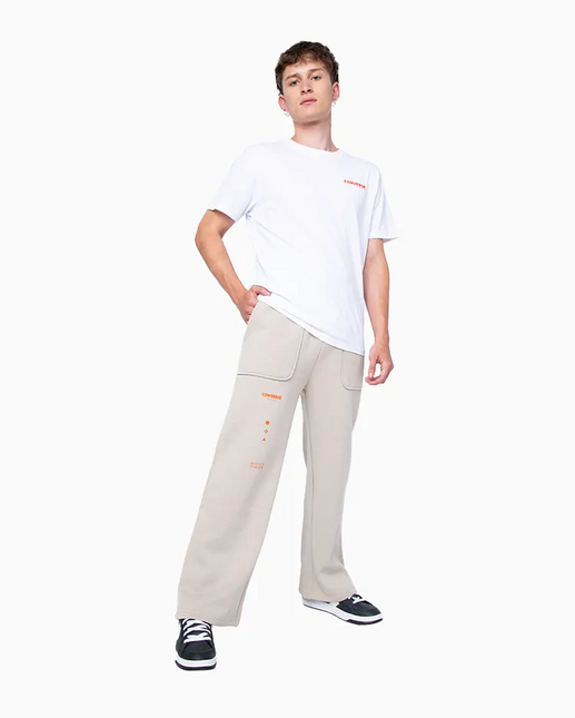 PANTALON DE BUZO CONVERSE WORDMARK FIT GRAP