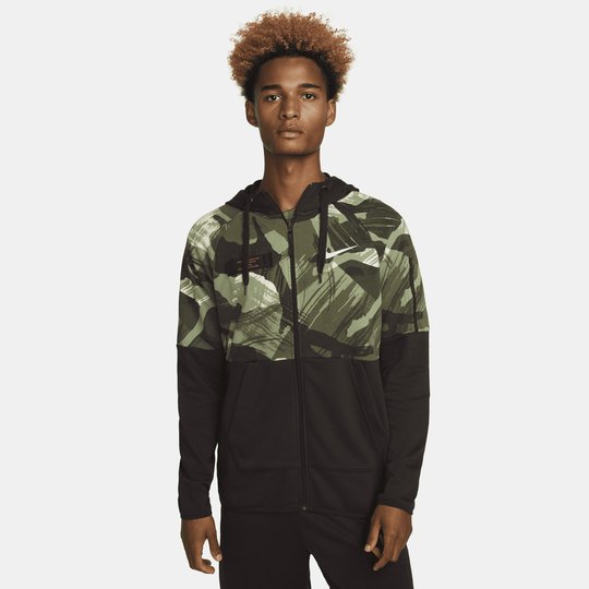 POLERON NIKE DF FLC HD FZ CAMO - BONZER